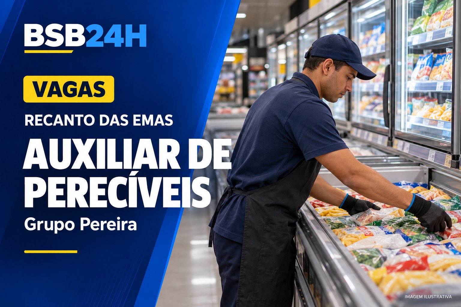 Imagem de Grupo Pereira contrata Auxiliar de Perecíveis no Recanto das Emas