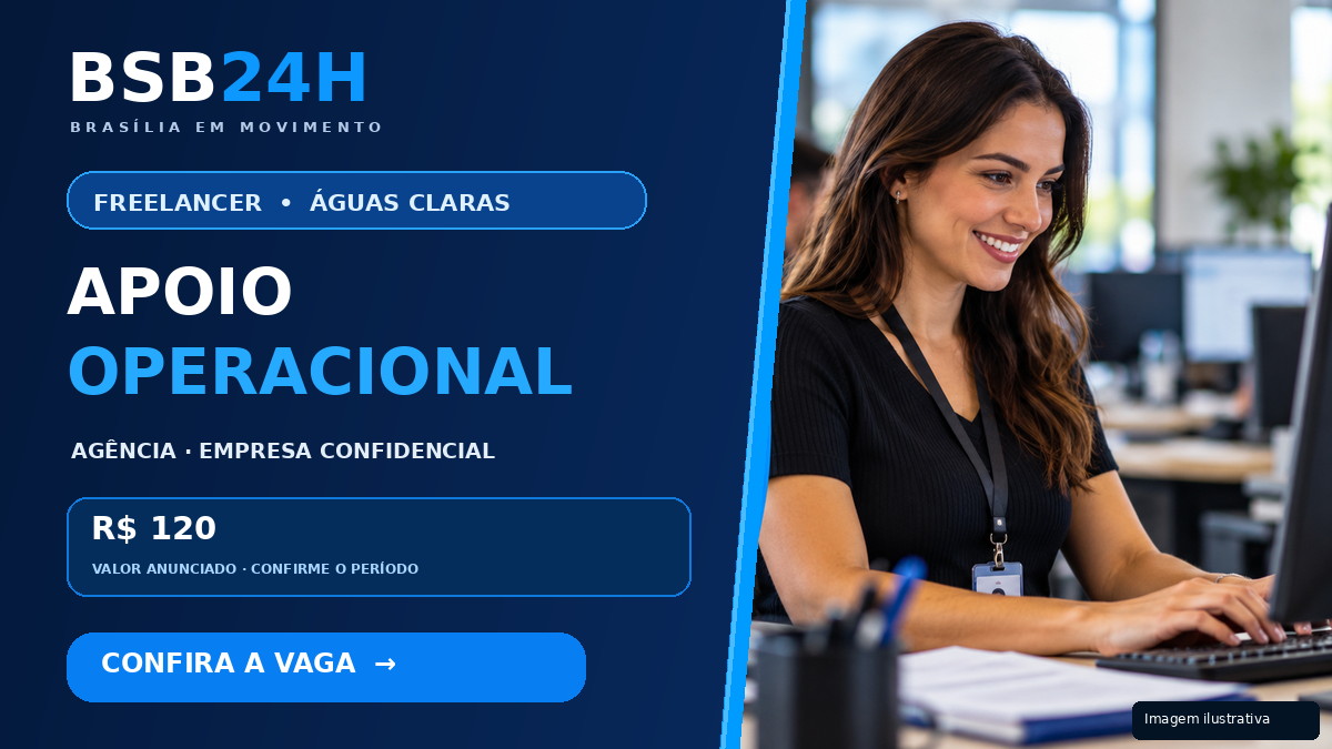 Imagem de Freelancer para Apoio Operacional de Agência em Águas Claras – DF