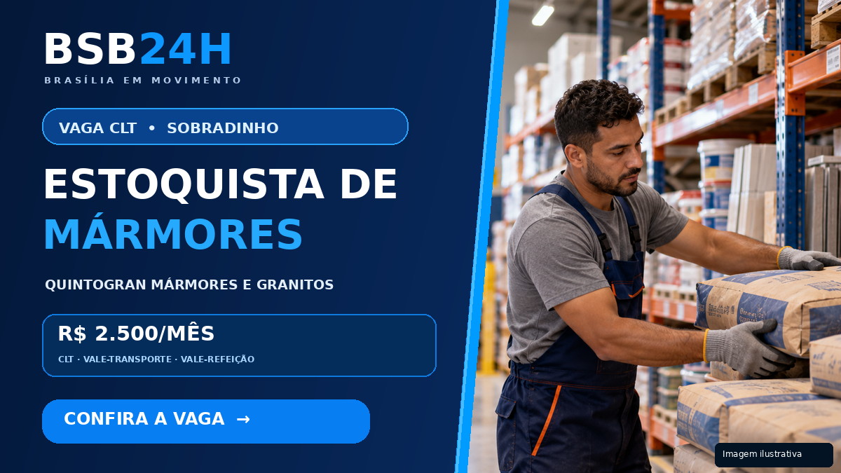 Imagem de Quintogran contrata Estoquista de Mármores e Granitos em Sobradinho – DF