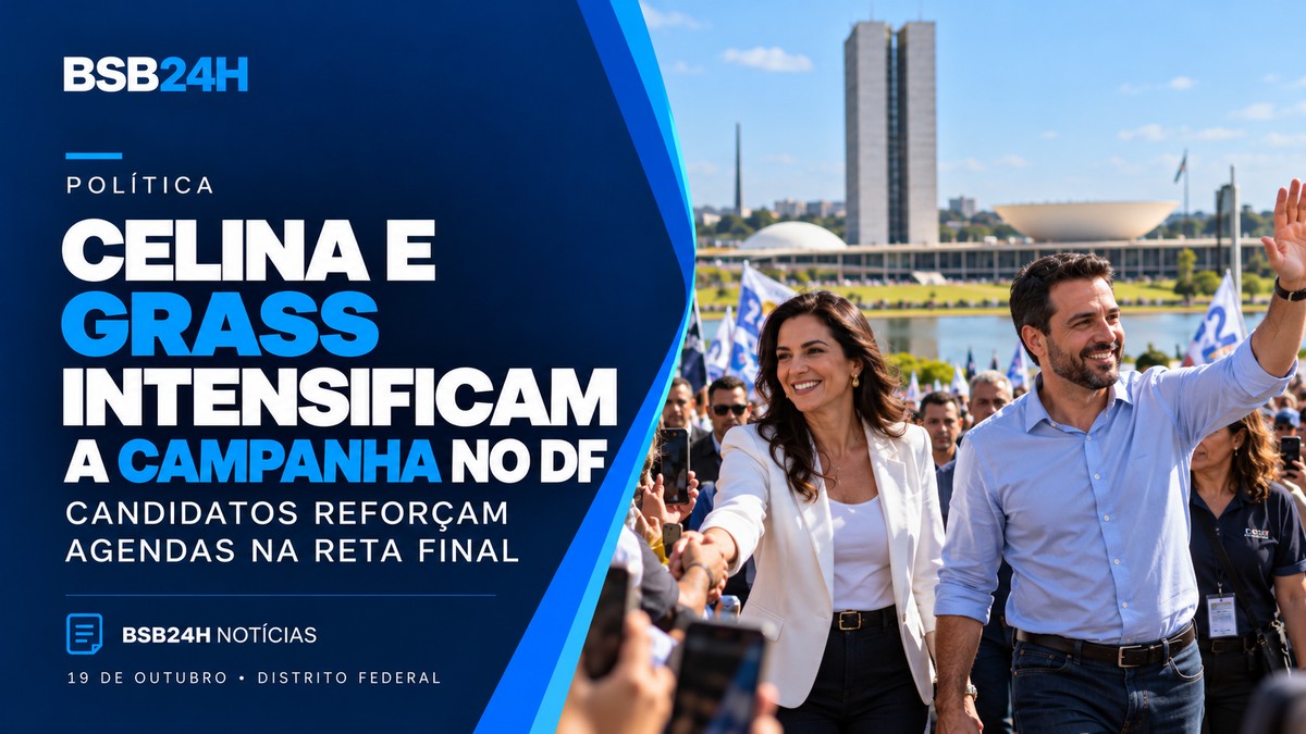 Imagem de Reta final no DF: Celina Leão e Leandro Grass intensificam agendas antes do segundo turno